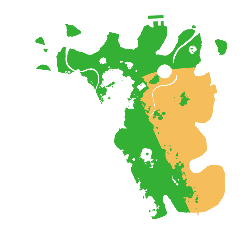Biome Rust Map: Procedural Map, Size: 3200, Seed: 1009