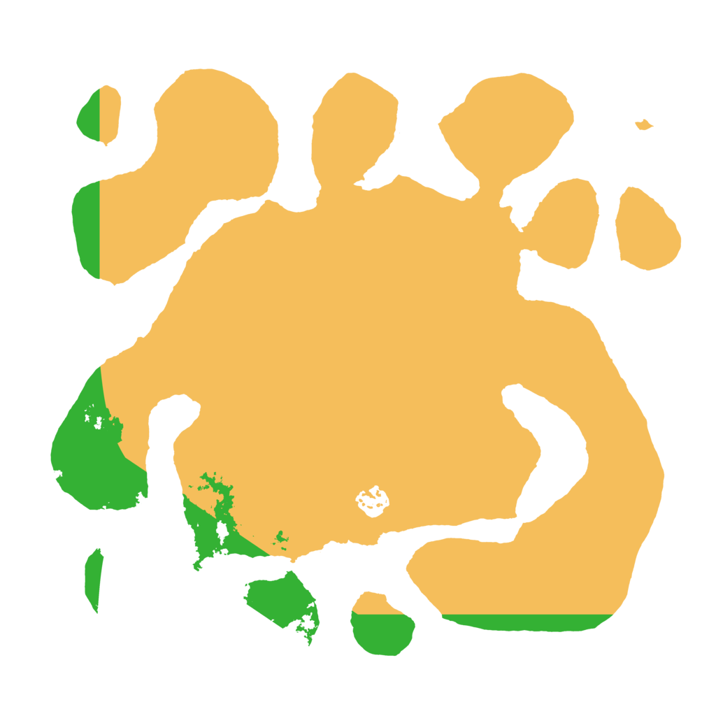 Biome Rust Map: Barren, Size: 3500, Seed: 661914198