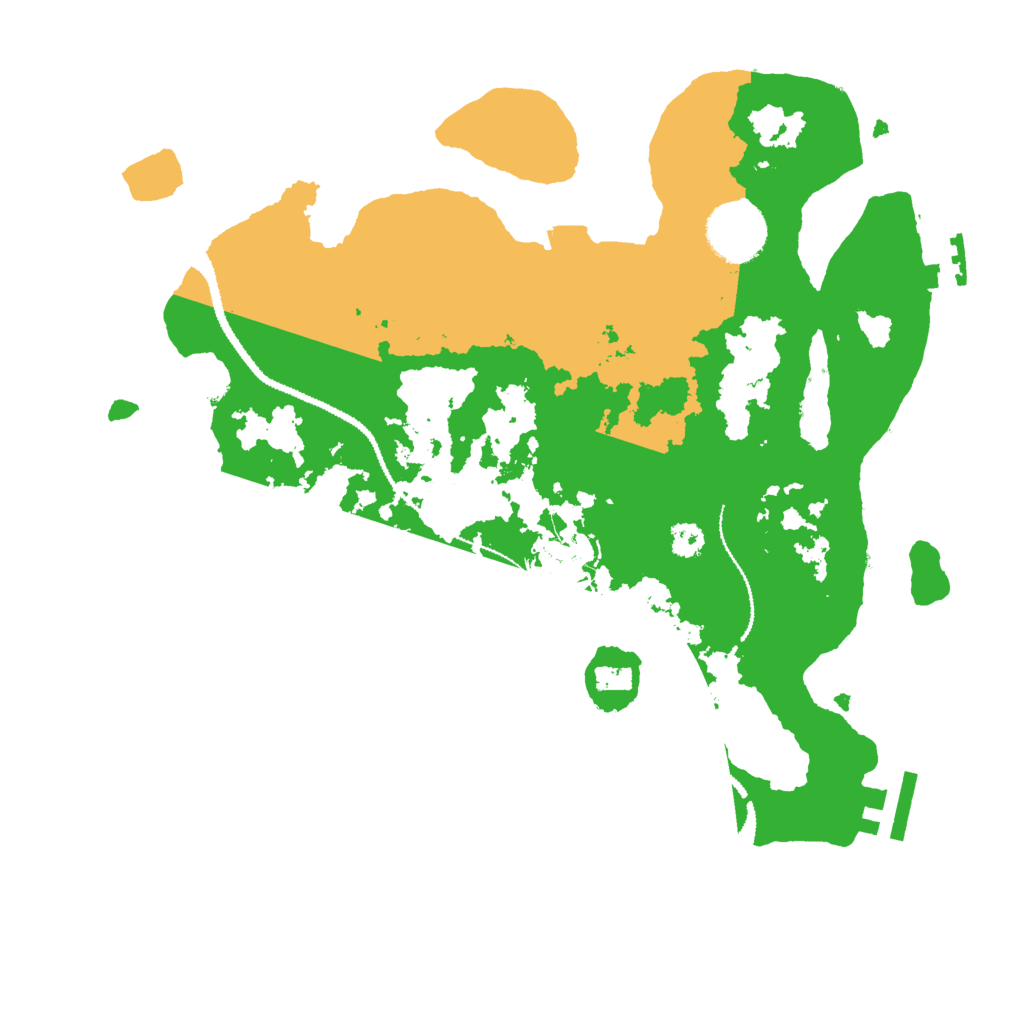 Biome Rust Map: Procedural Map, Size: 3000, Seed: 434554355