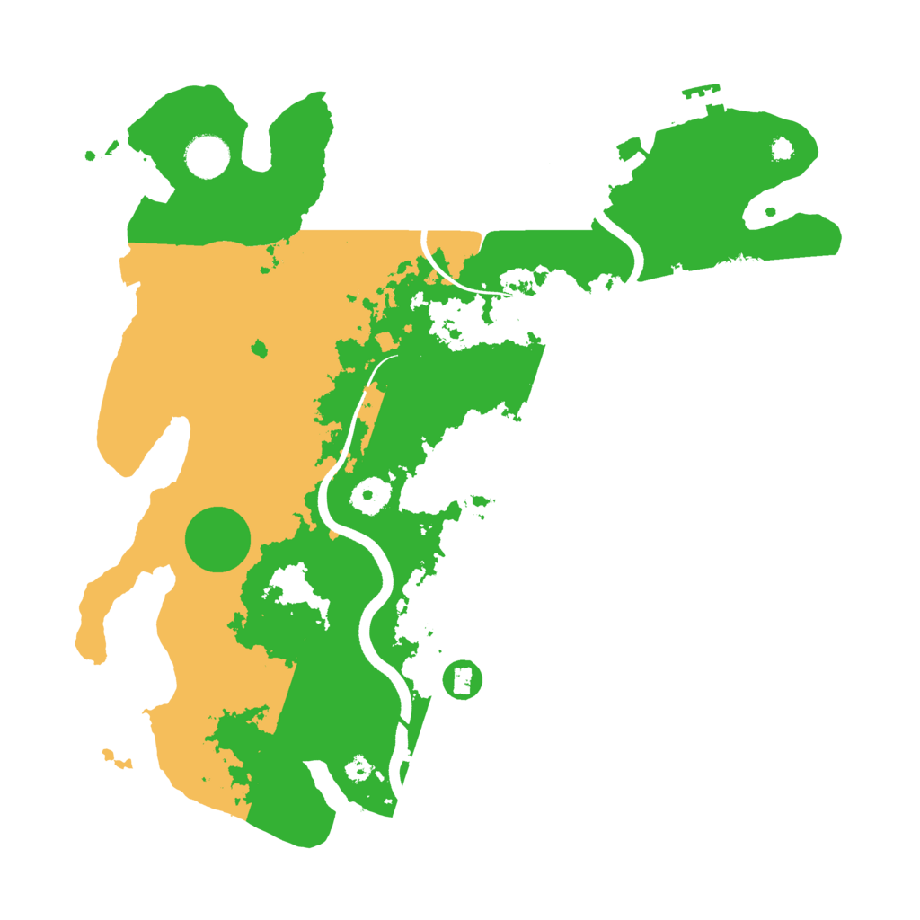 Biome Rust Map: Procedural Map, Size: 3700, Seed: 159724027