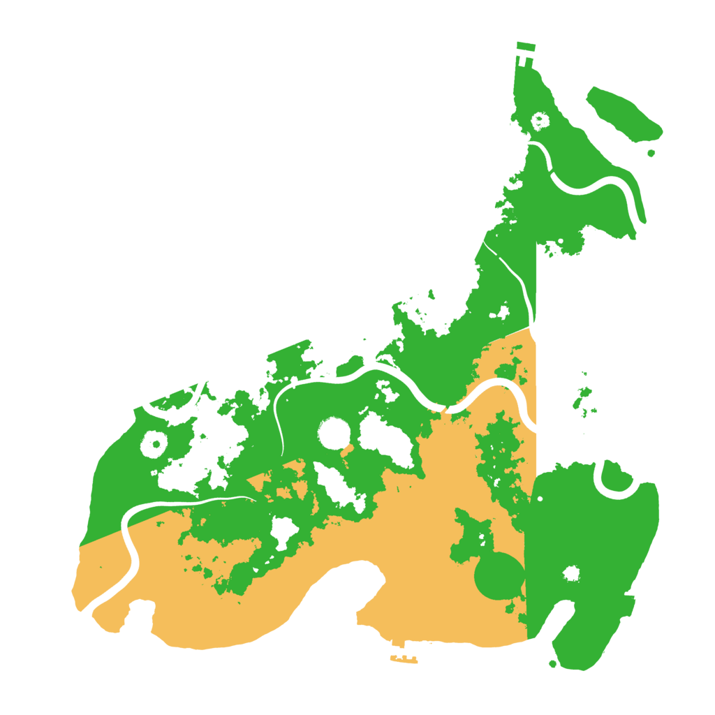 Biome Rust Map: Procedural Map, Size: 3950, Seed: 166498844