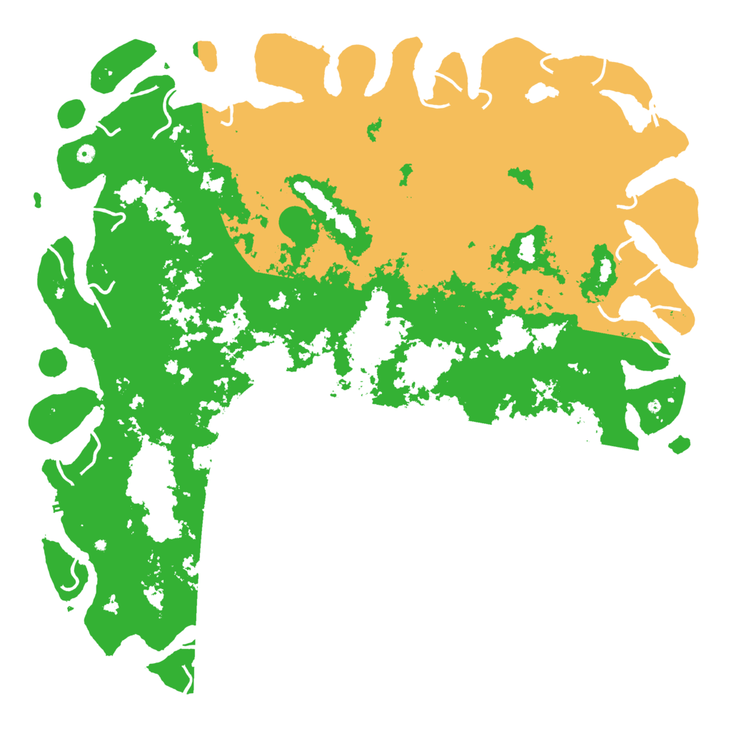 Biome Rust Map: Procedural Map, Size: 6000, Seed: 1225