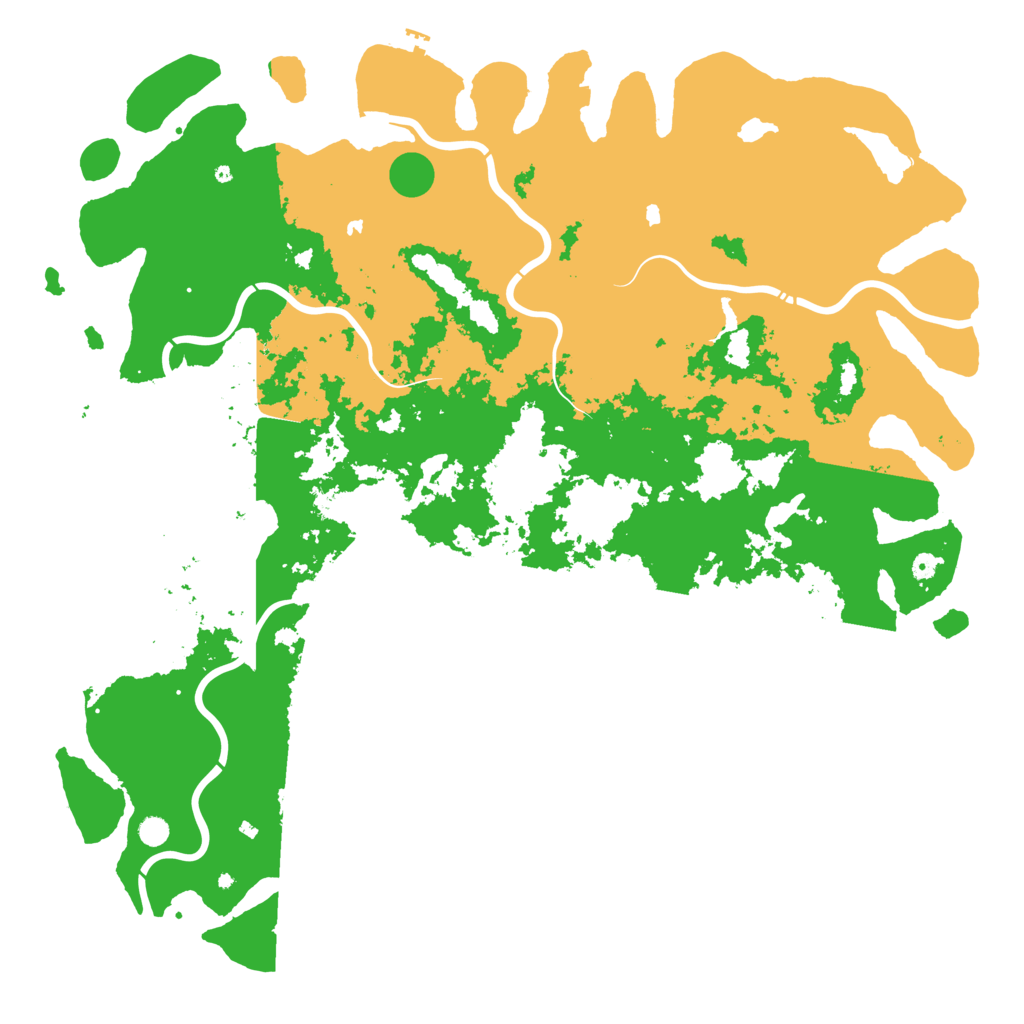 Biome Rust Map: Procedural Map, Size: 6000, Seed: 1225