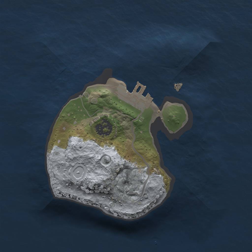 Rust Map: Procedural Map, Size: 1500, Seed: 2147483647, 4 Monuments