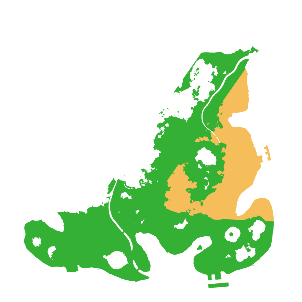 Biome Rust Map: Procedural Map, Size: 3000, Seed: 223575151