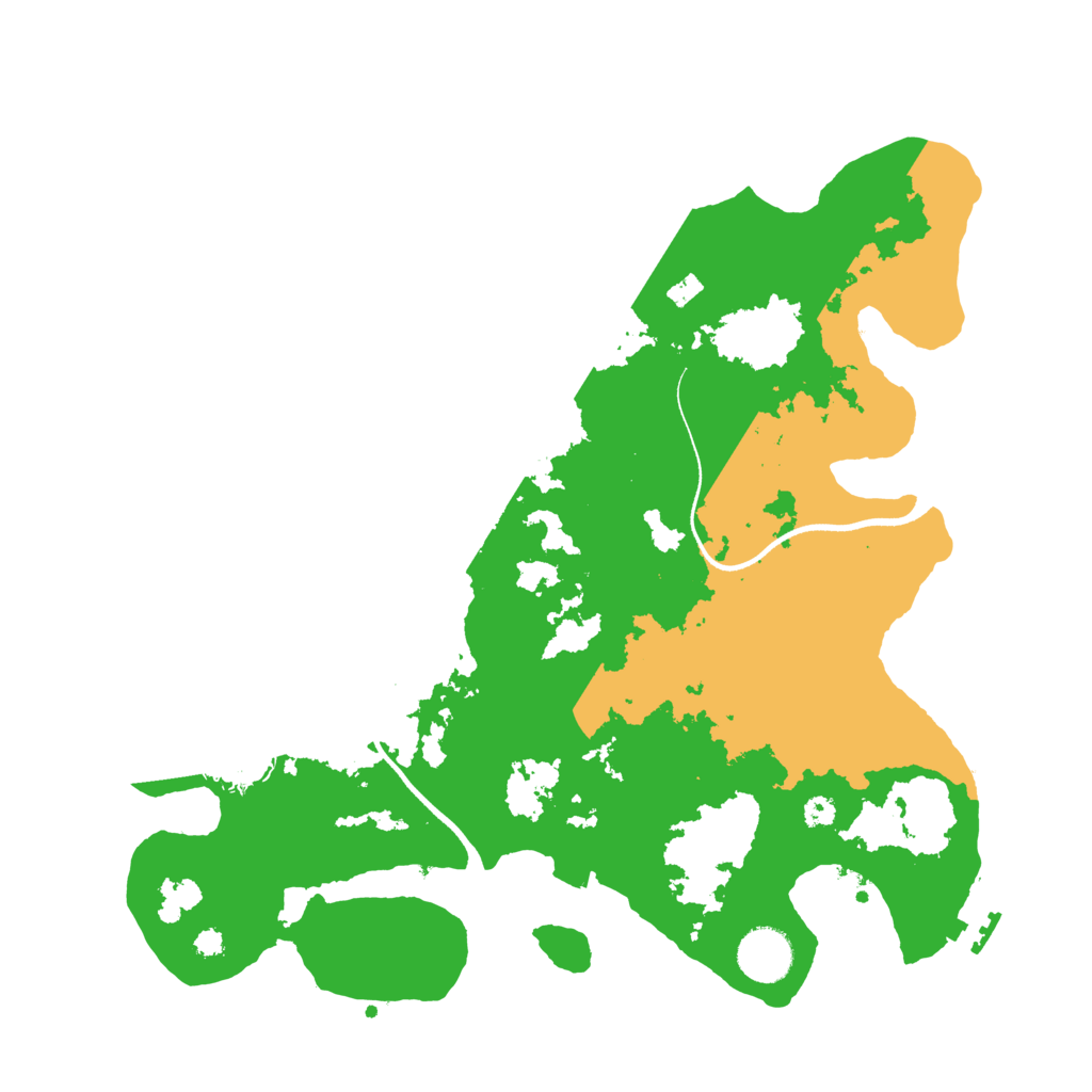 Biome Rust Map: Procedural Map, Size: 3500, Seed: 457849537