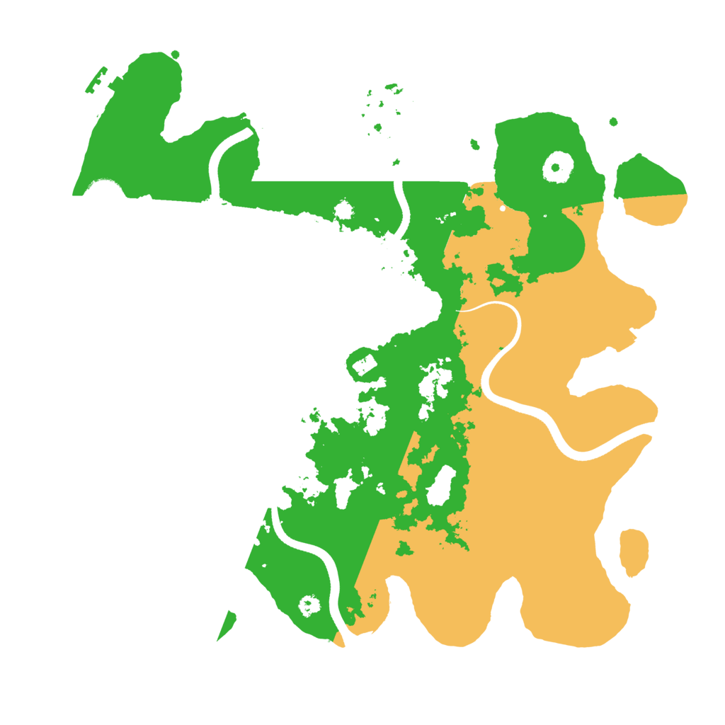 Biome Rust Map: Procedural Map, Size: 3500, Seed: 222991