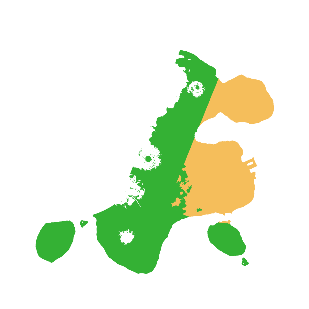 Biome Rust Map: Procedural Map, Size: 2000, Seed: 776354085