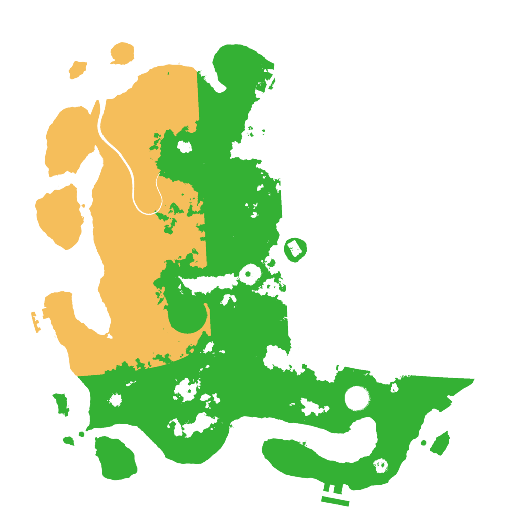 Biome Rust Map: Procedural Map, Size: 3700, Seed: 247977268