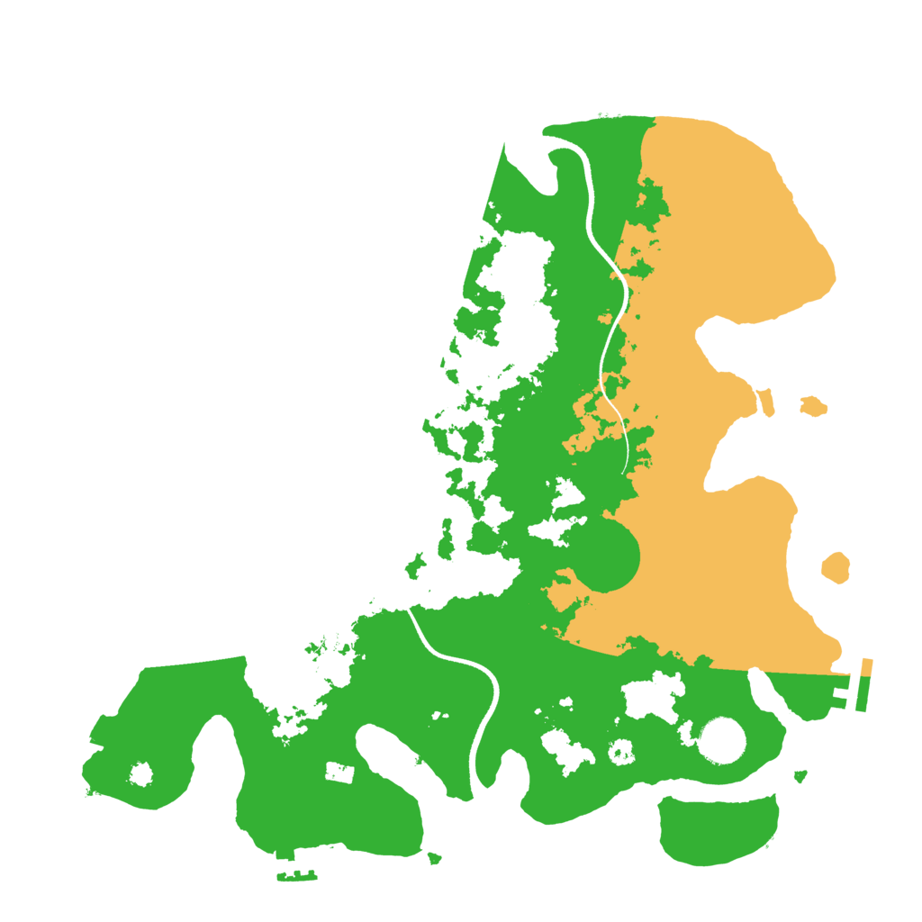 Biome Rust Map: Procedural Map, Size: 3500, Seed: 11182