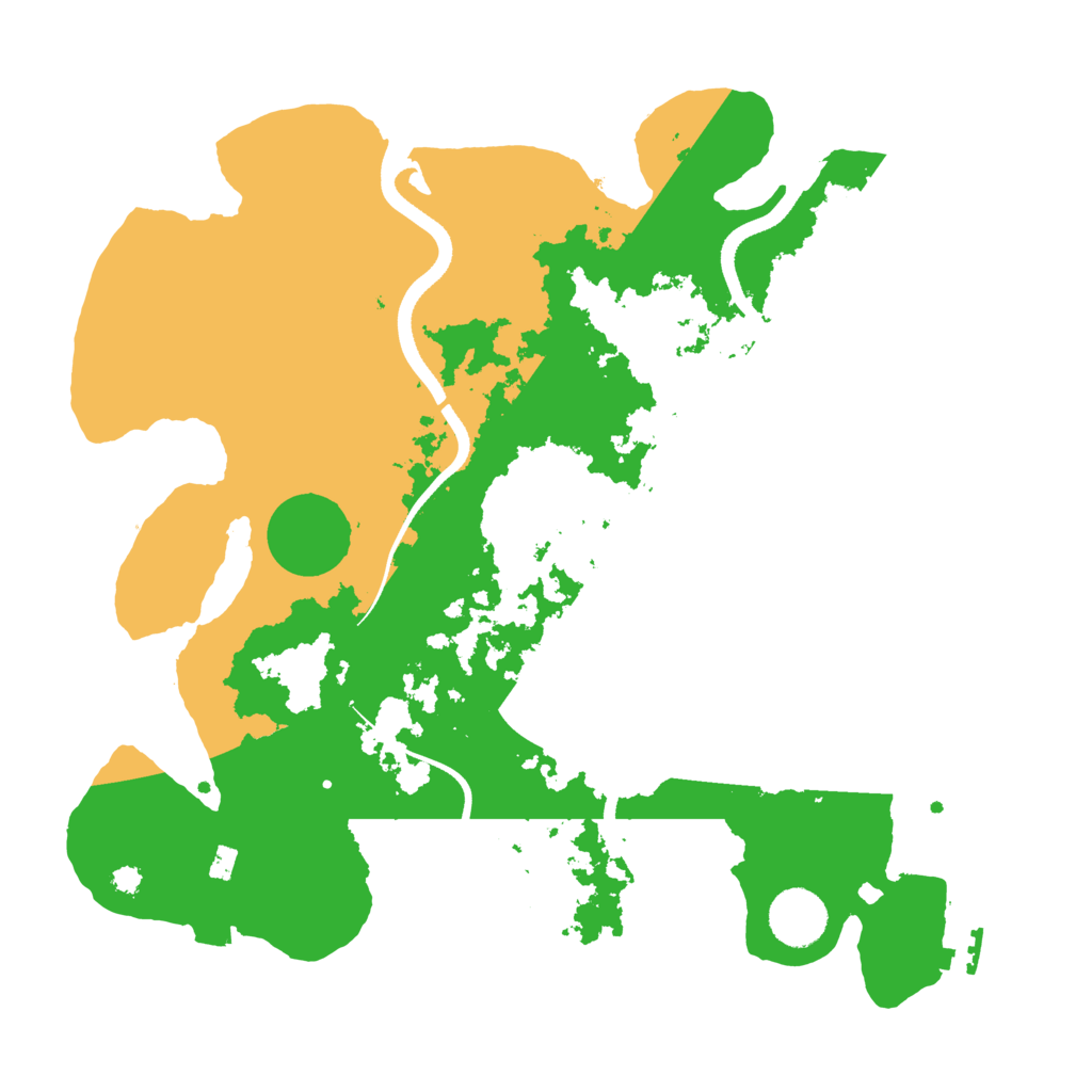 Biome Rust Map: Procedural Map, Size: 3500, Seed: 1996045444