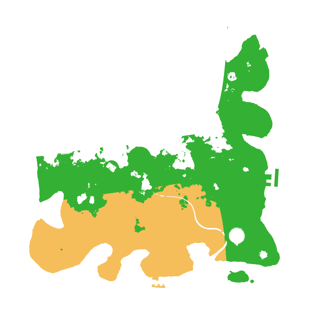 Biome Rust Map: Procedural Map, Size: 3500, Seed: 62210471