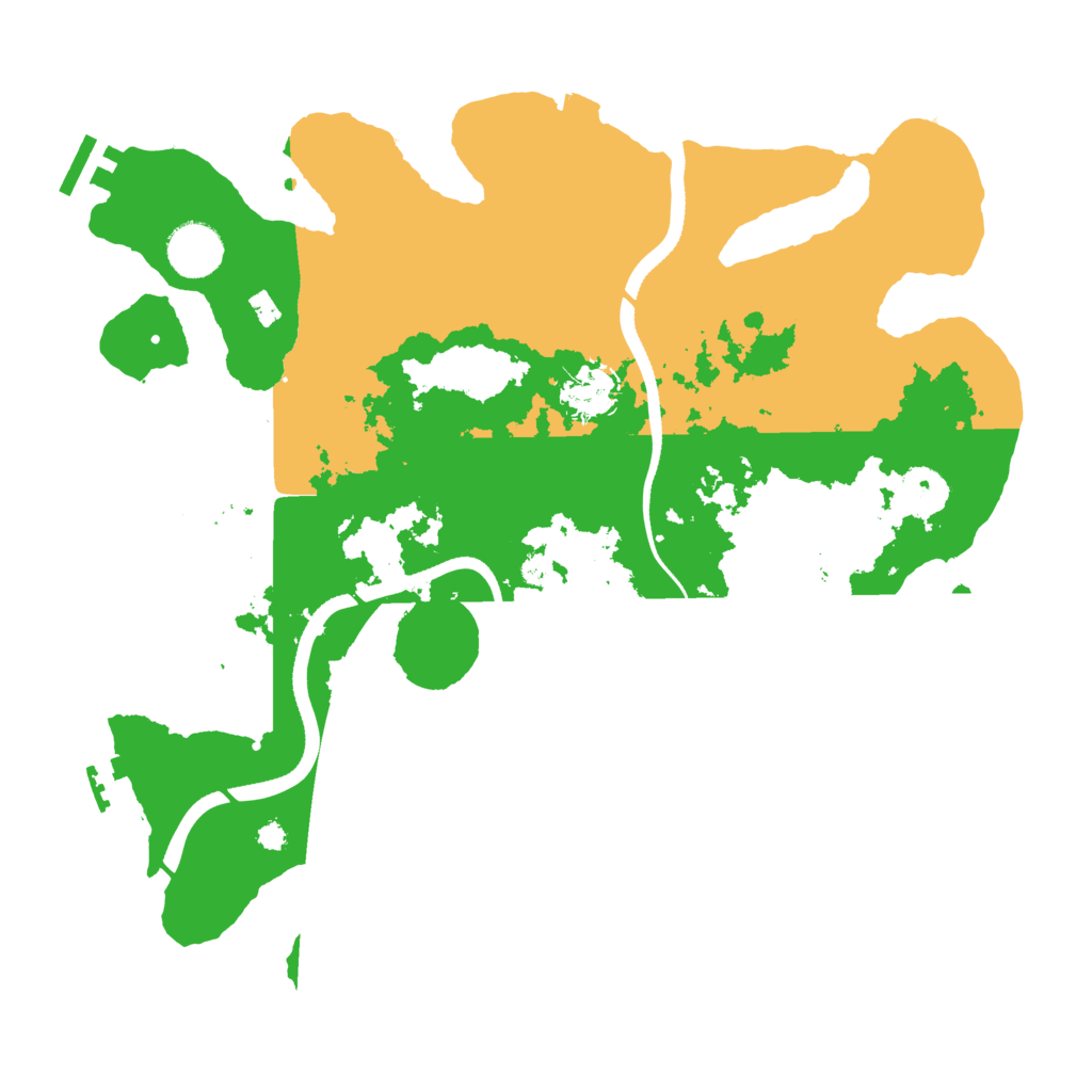 Biome Rust Map: Procedural Map, Size: 3500, Seed: 293055426