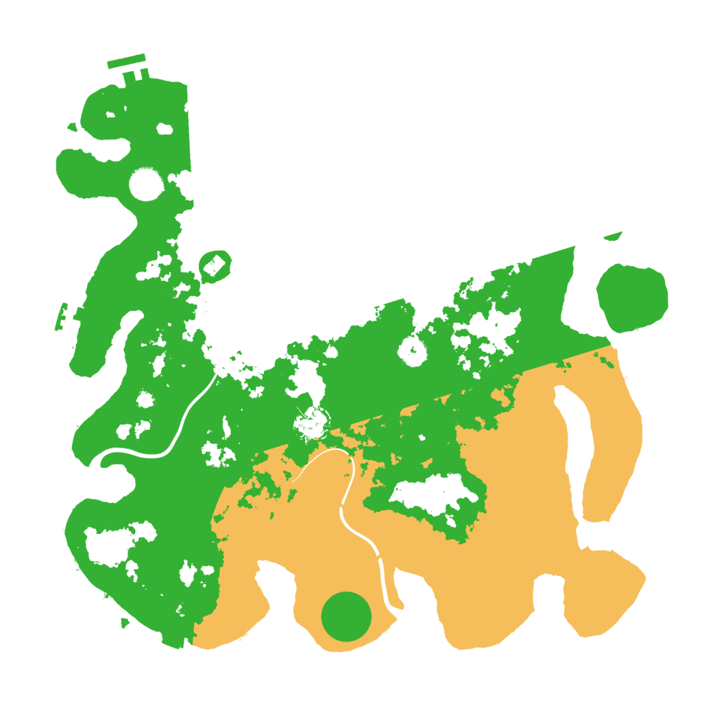 Biome Rust Map: Procedural Map, Size: 3700, Seed: 2628342