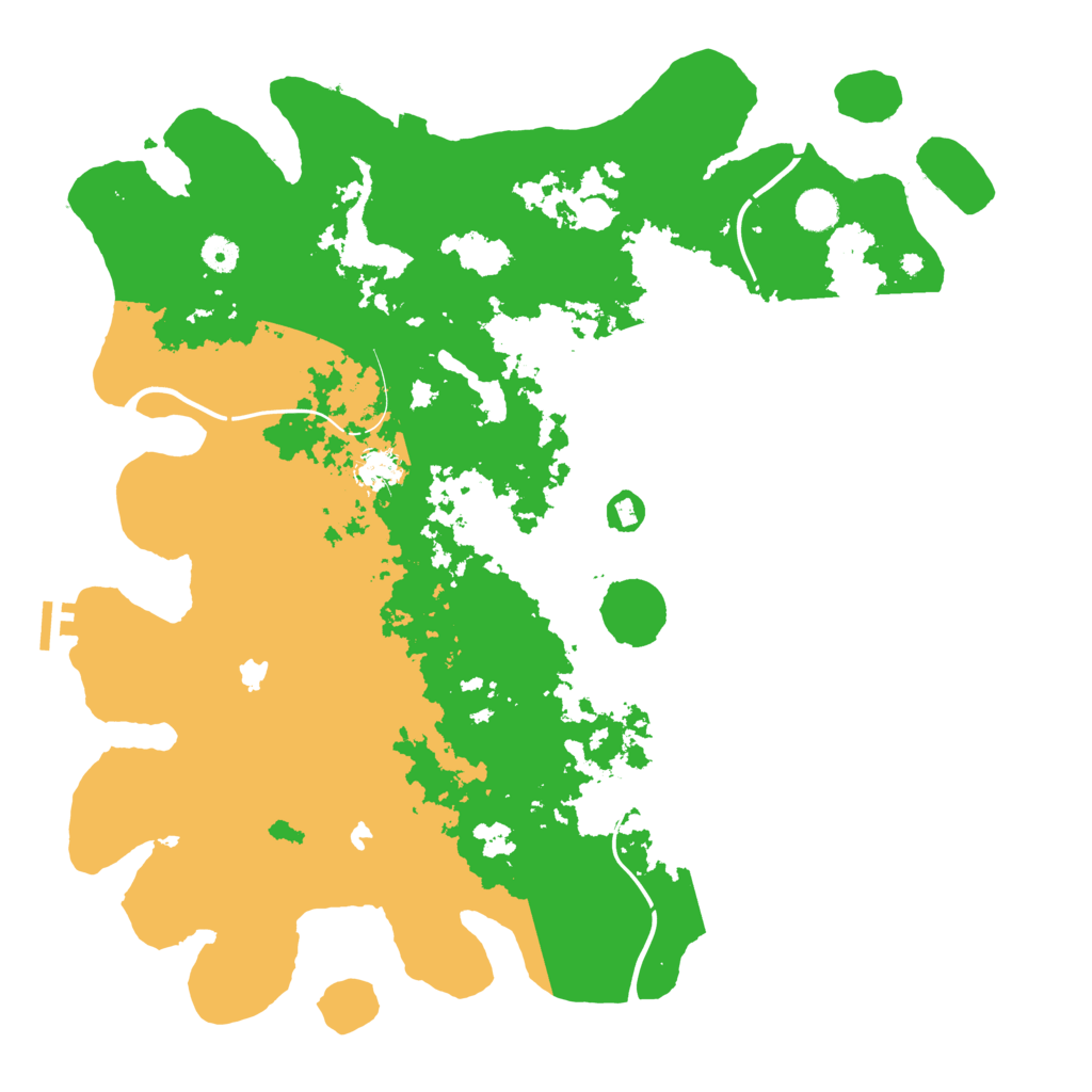 Biome Rust Map: Procedural Map, Size: 4500, Seed: 112358132