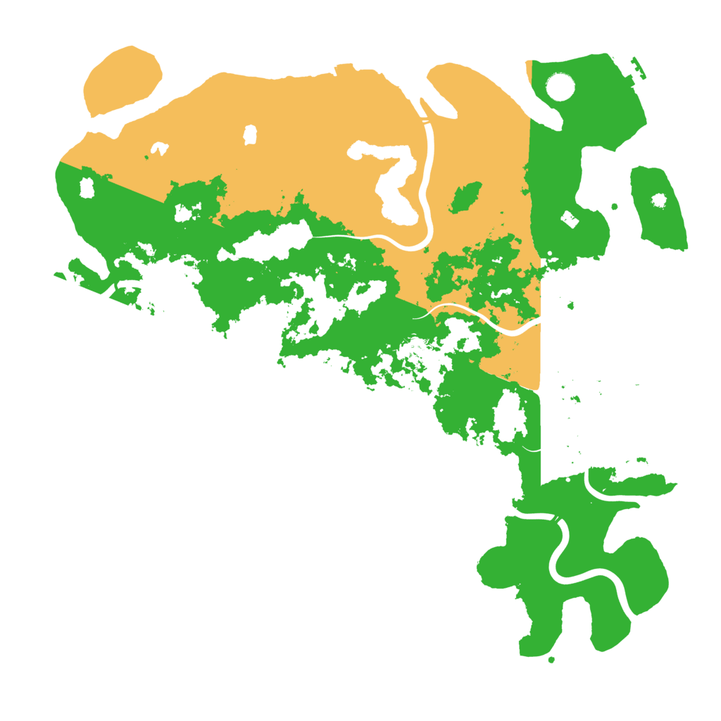 Biome Rust Map: Procedural Map, Size: 4500, Seed: 19768