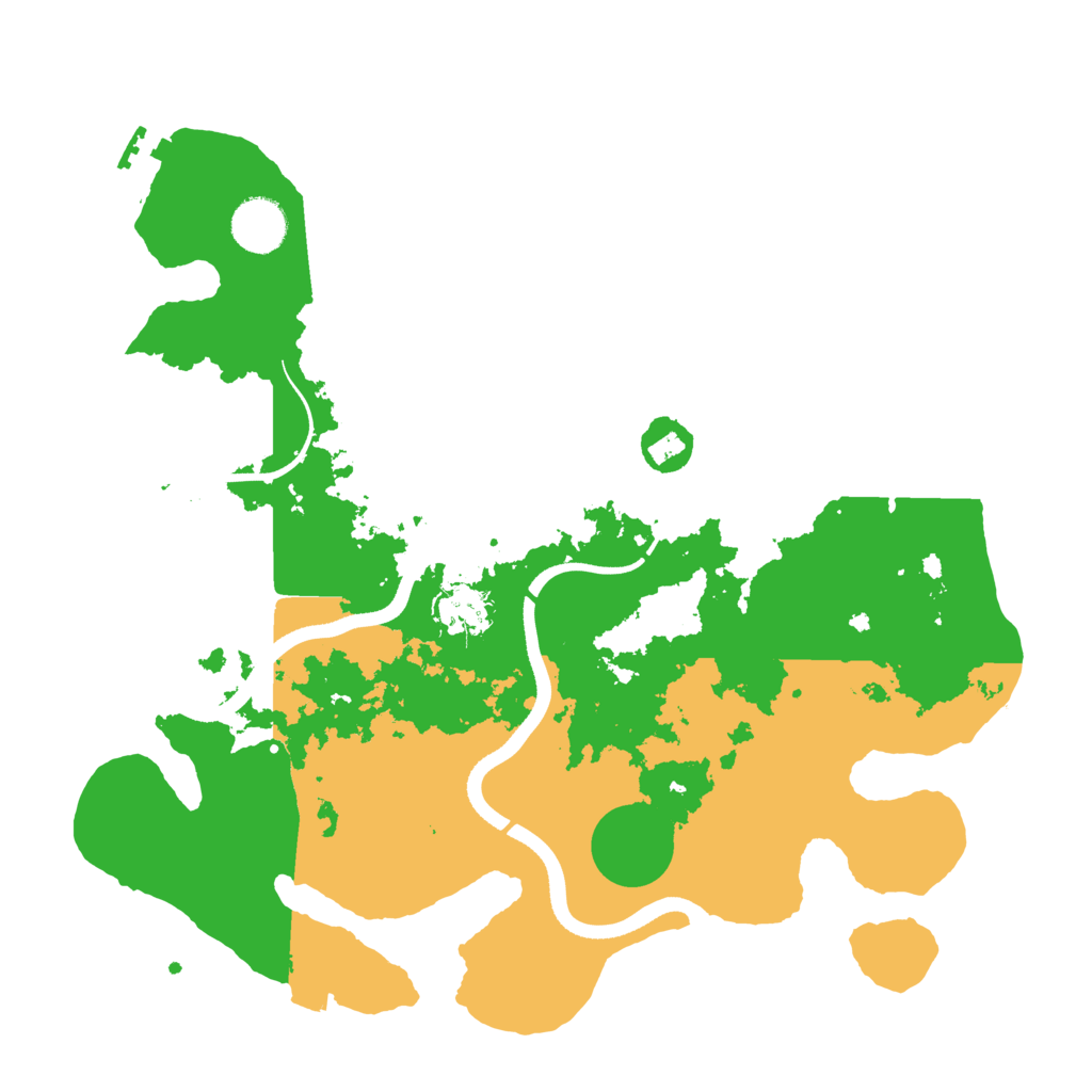 Biome Rust Map: Procedural Map, Size: 3500, Seed: 111222