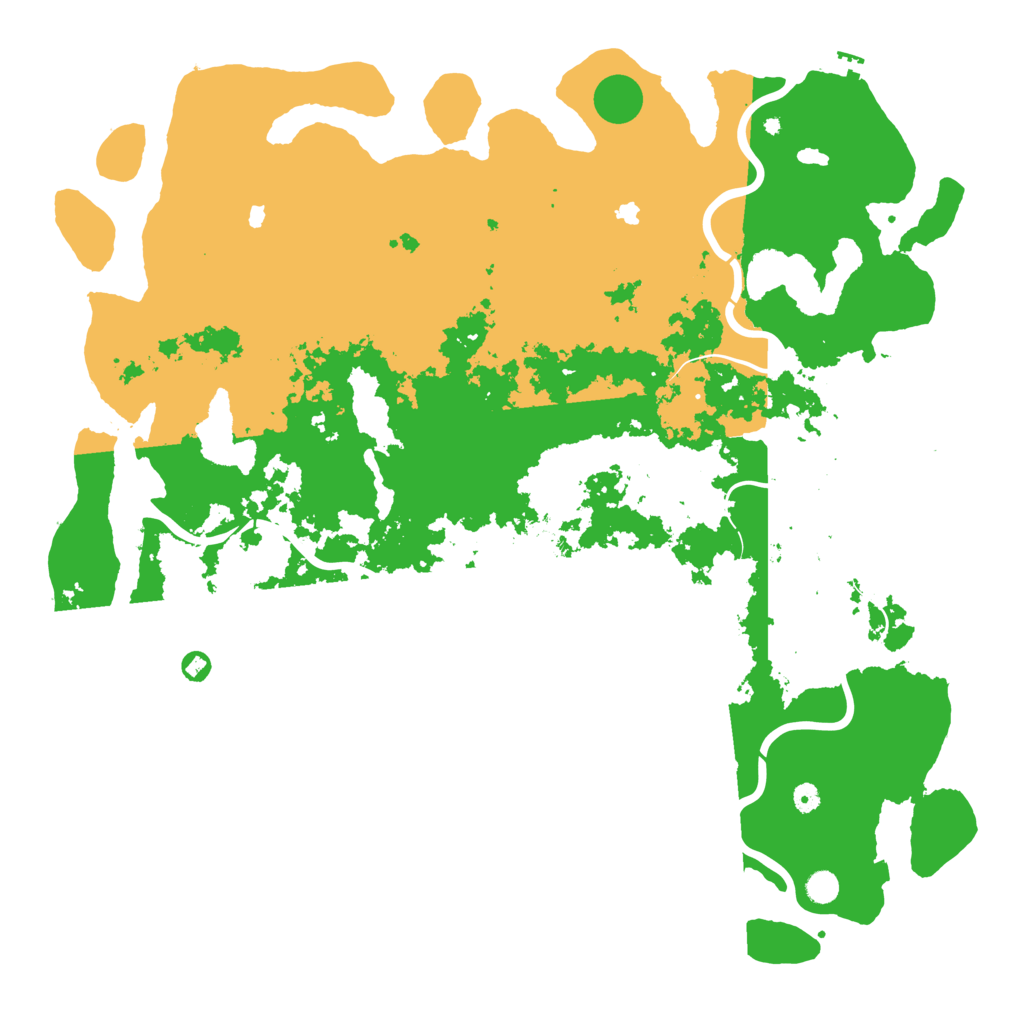 Biome Rust Map: Procedural Map, Size: 5500, Seed: 2100
