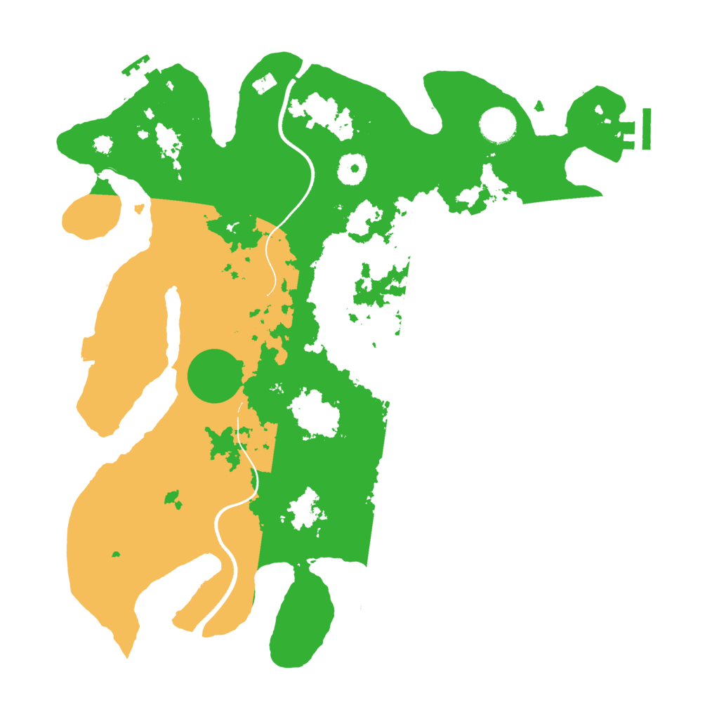 Biome Rust Map: Procedural Map, Size: 3500, Seed: 23413