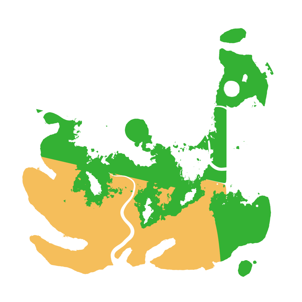 Biome Rust Map: Procedural Map, Size: 3500, Seed: 123459