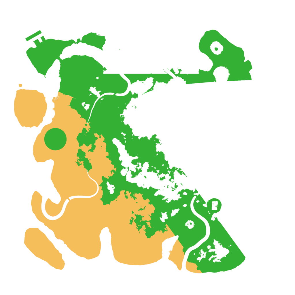 Biome Rust Map: Procedural Map, Size: 3500, Seed: 100584