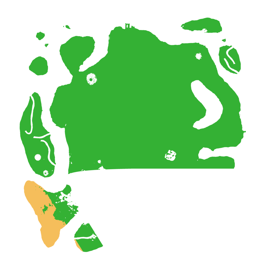 Biome Rust Map: Procedural Map, Size: 3700, Seed: 17161425