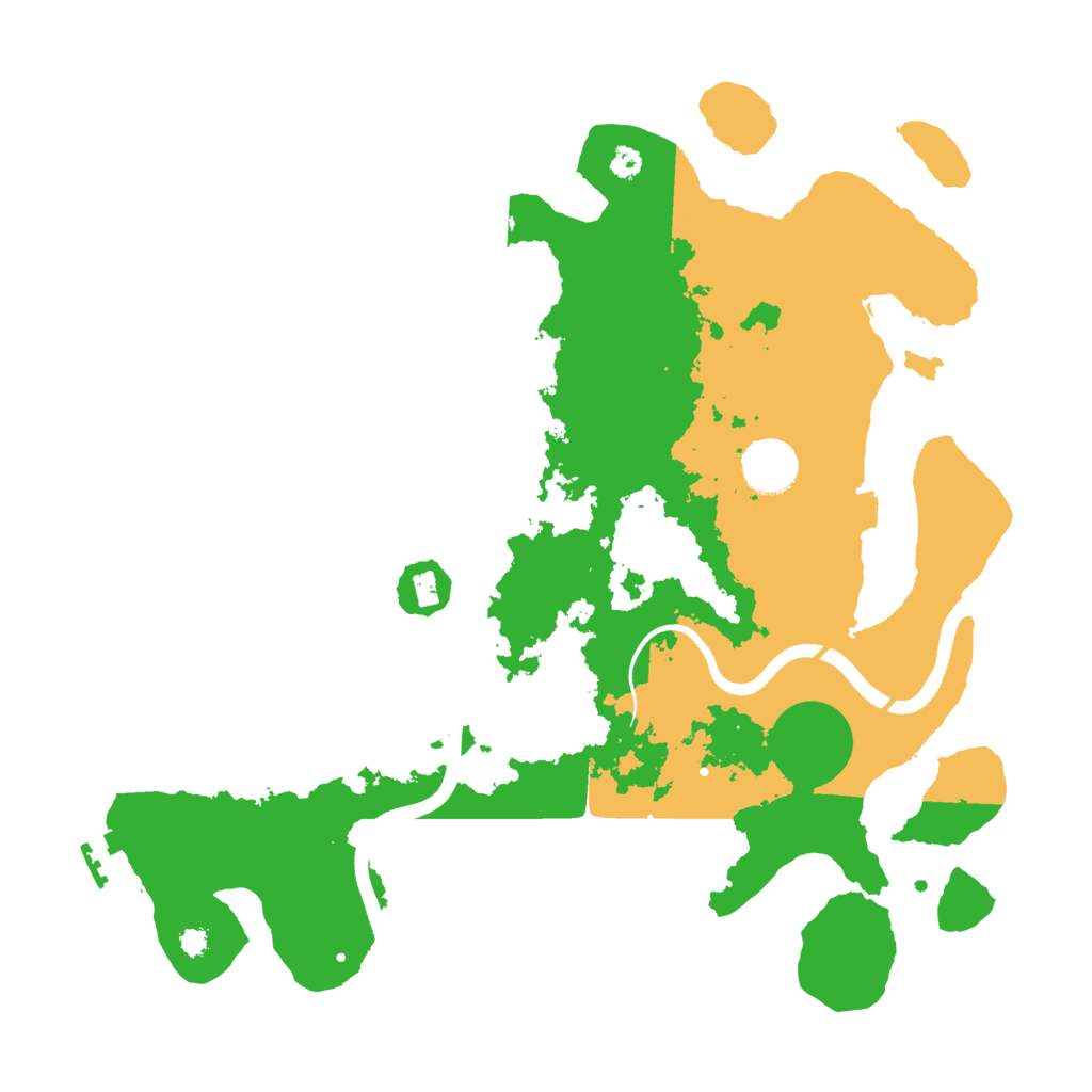Biome Rust Map: Procedural Map, Size: 3500, Seed: 46899