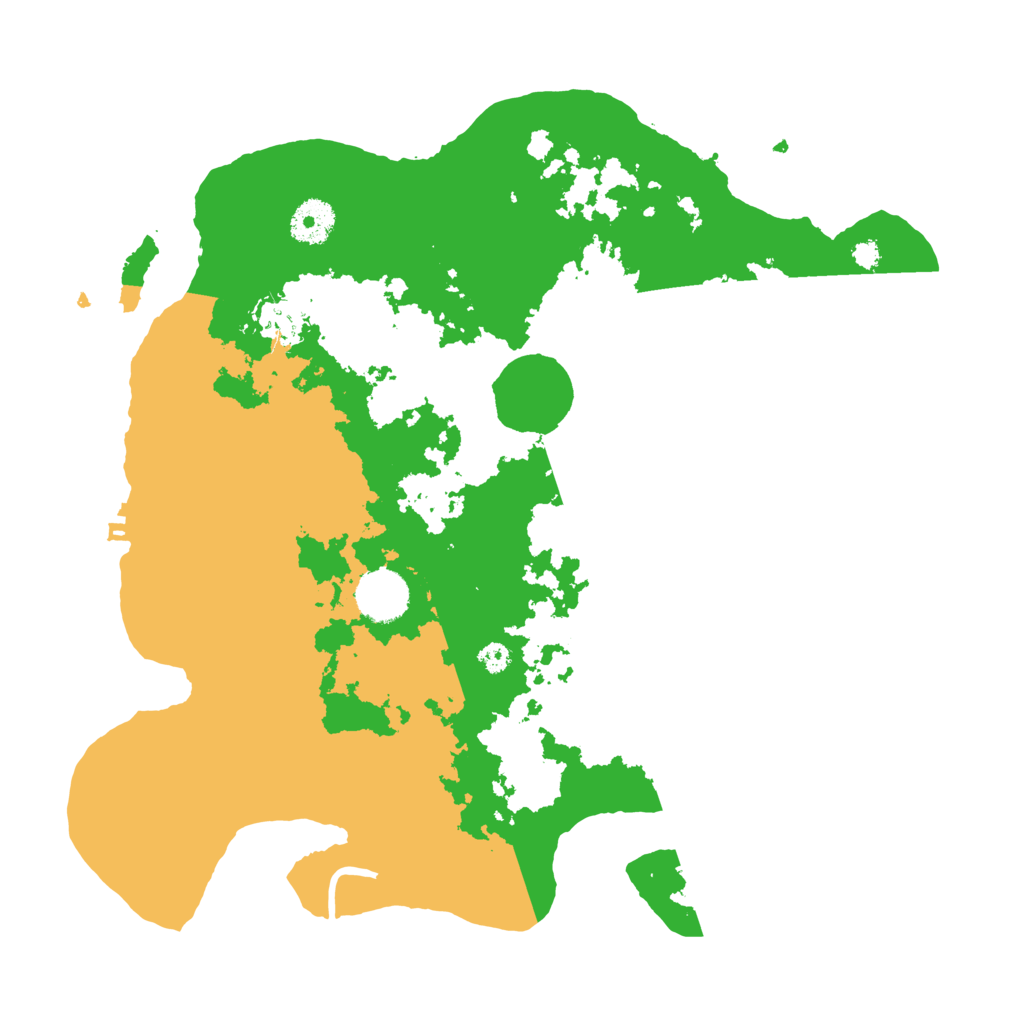Biome Rust Map: Procedural Map, Size: 3500, Seed: 25137