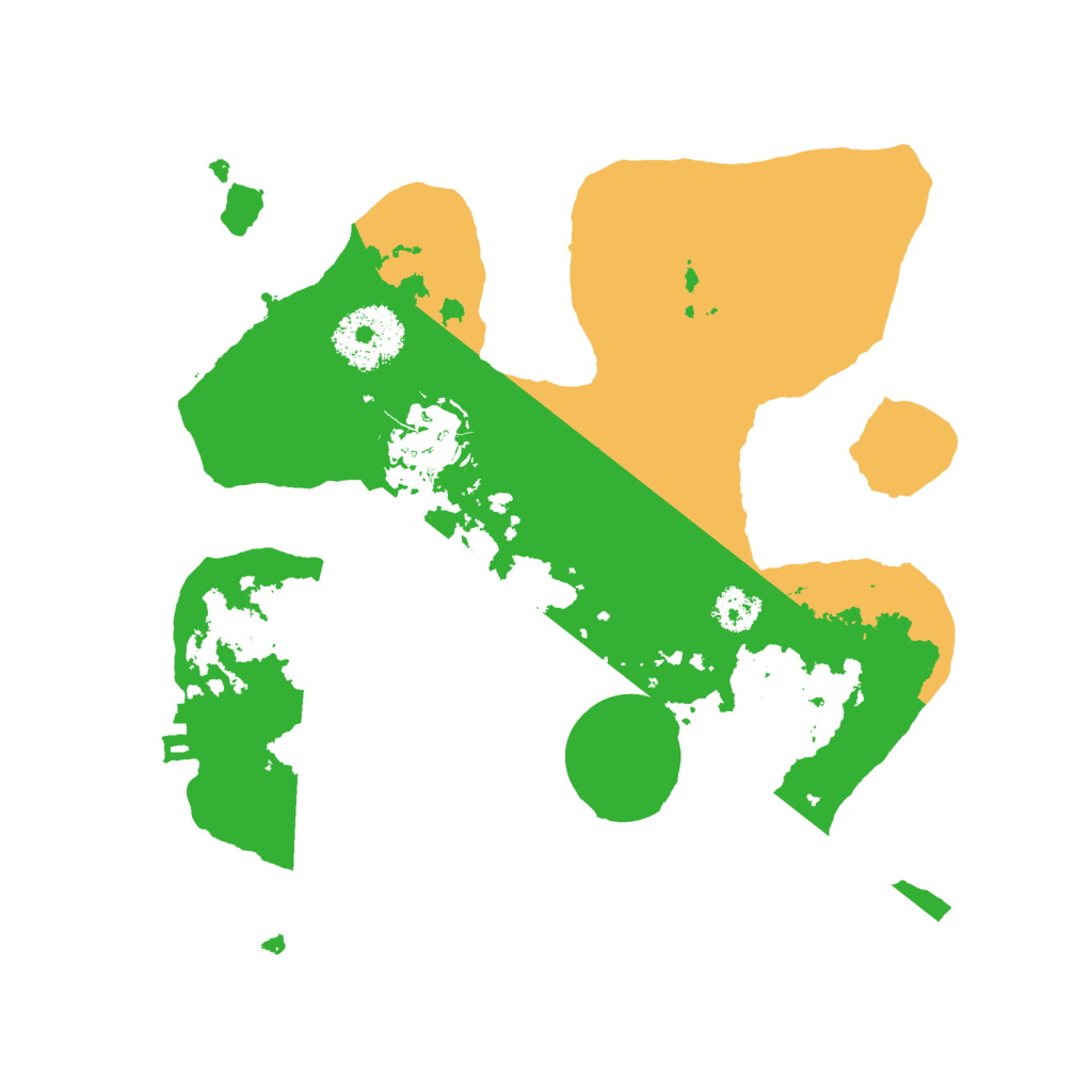 Biome Rust Map: Procedural Map, Size: 2500, Seed: 73