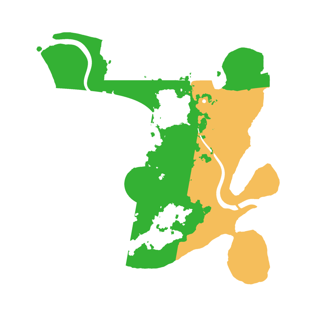 Biome Rust Map: Procedural Map, Size: 2500, Seed: 22645