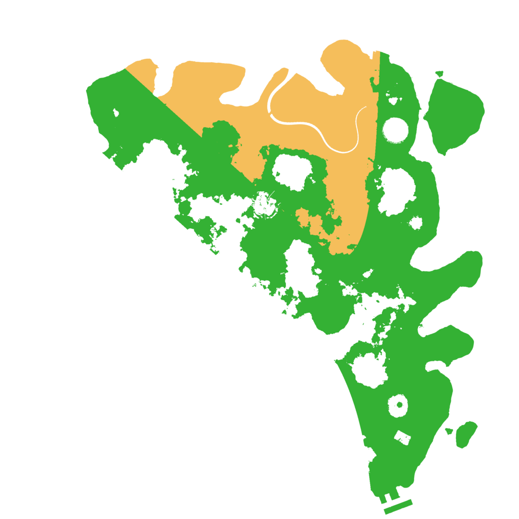 Biome Rust Map: Procedural Map, Size: 3600, Seed: 1658243302