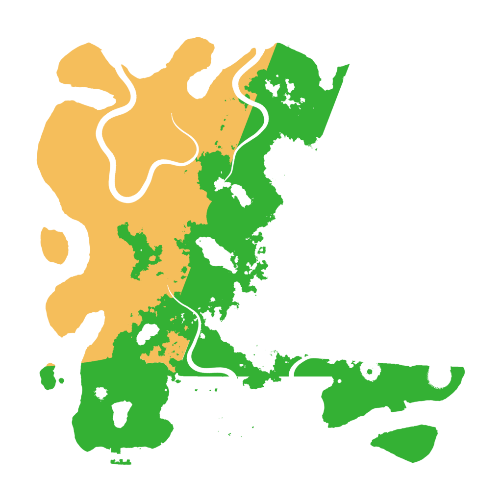 Biome Rust Map: Procedural Map, Size: 3700, Seed: 884934215
