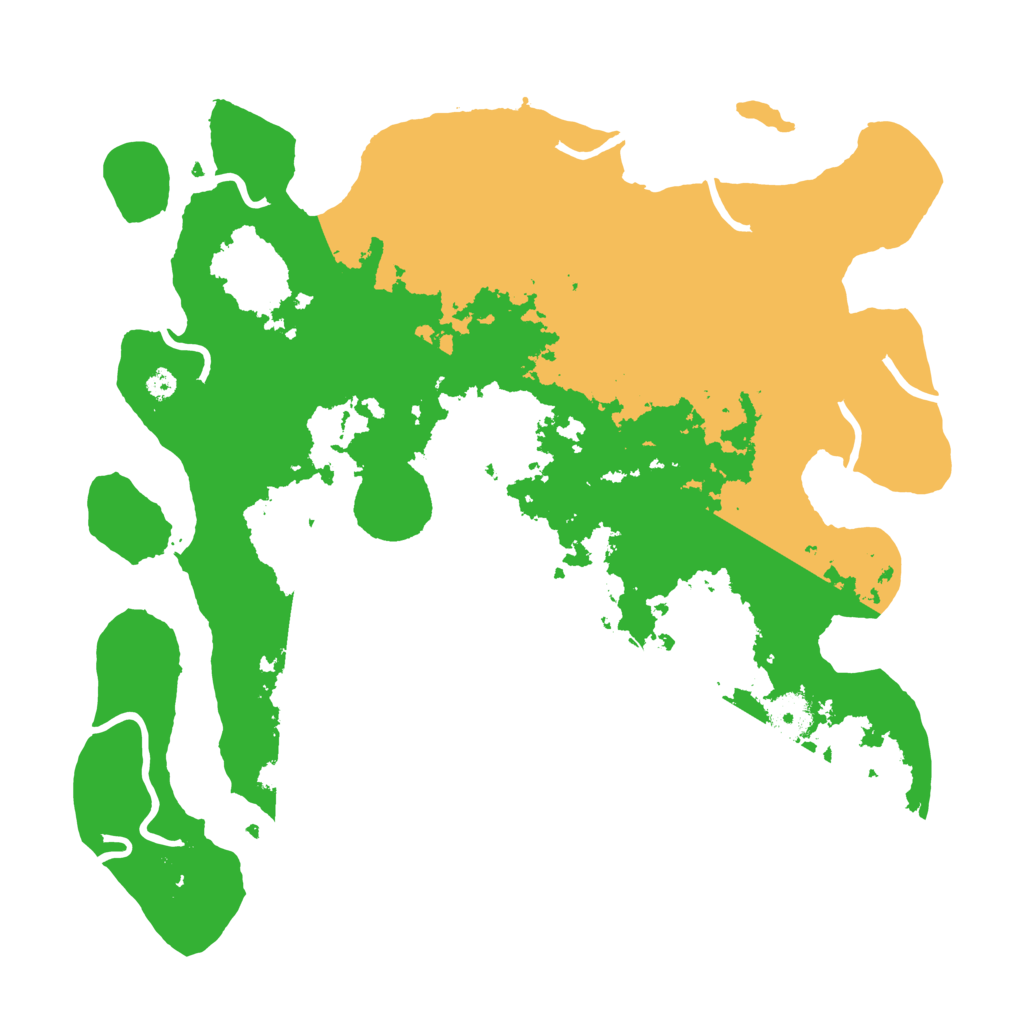 Biome Rust Map: Procedural Map, Size: 3600, Seed: 490910826