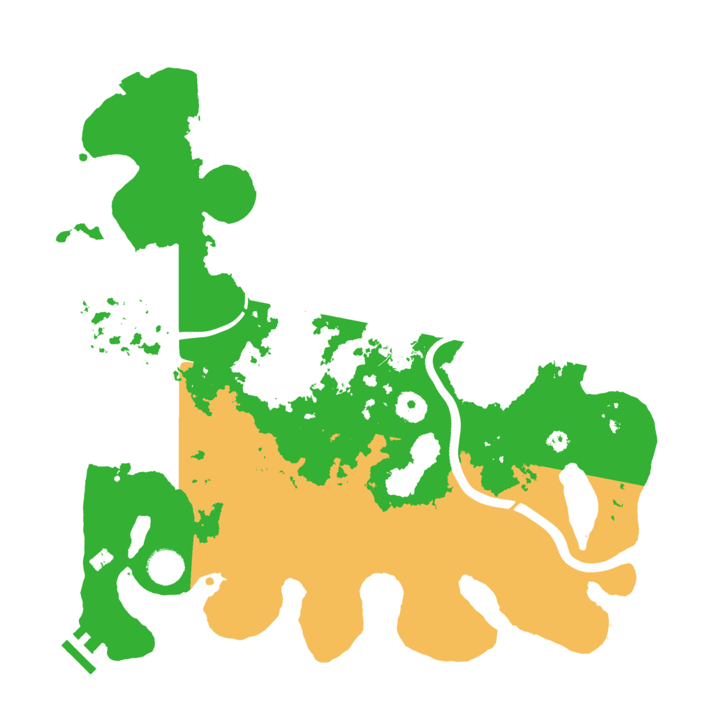 Biome Rust Map: Procedural Map, Size: 3500, Seed: 365393452
