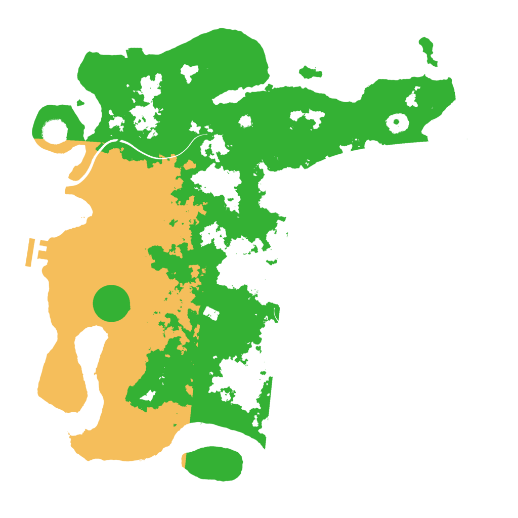 Biome Rust Map: Procedural Map, Size: 3700, Seed: 854638175