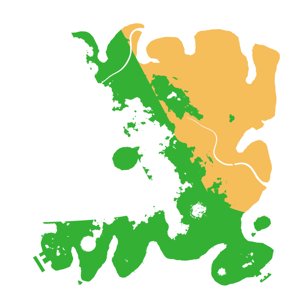 Biome Rust Map: Procedural Map, Size: 3500, Seed: 2331198