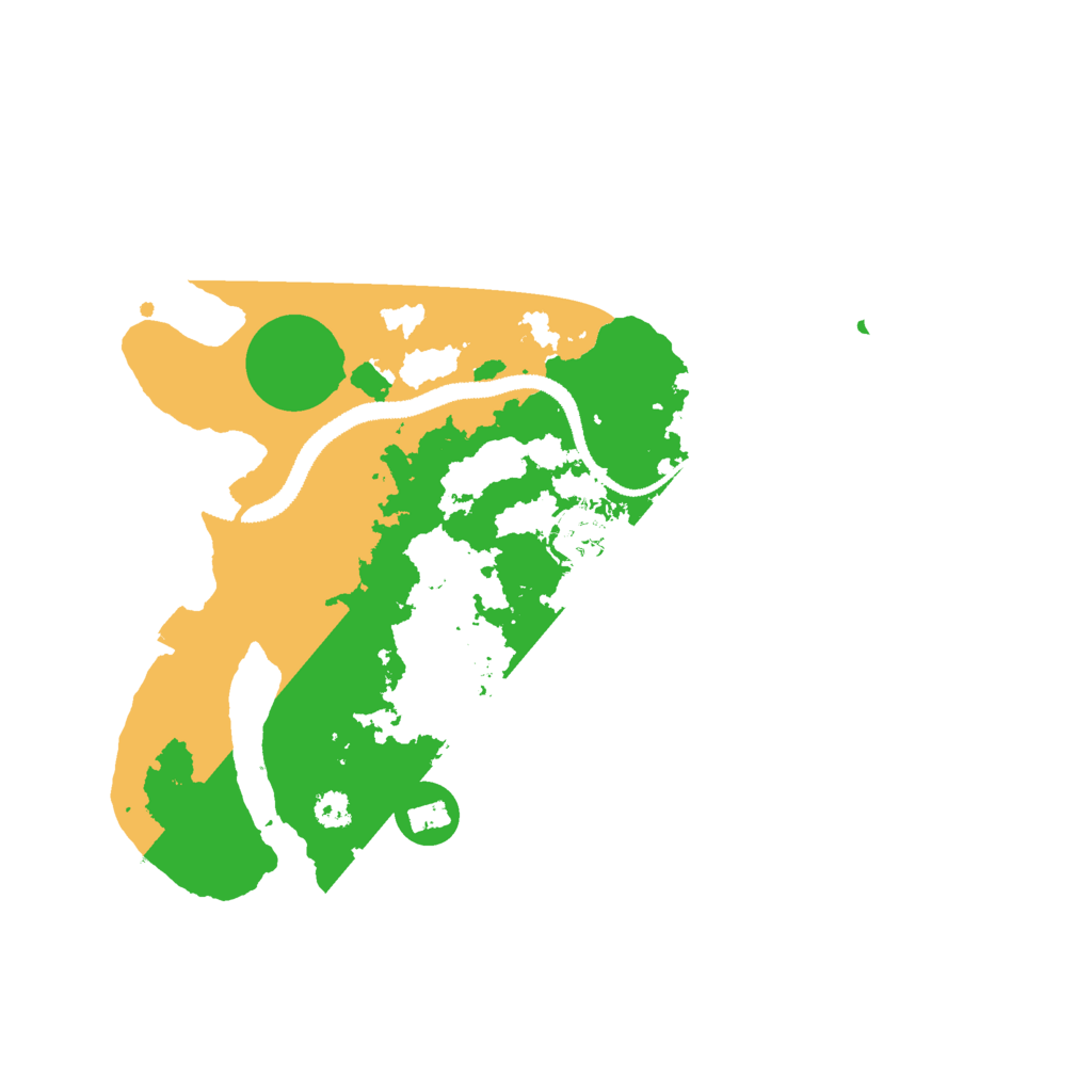 Biome Rust Map: Procedural Map, Size: 3000, Seed: 2121079842