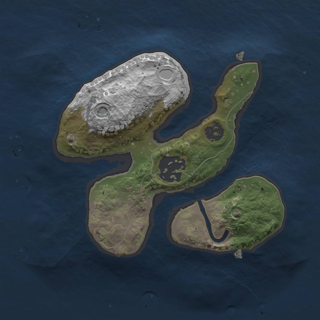 Rust Map: Procedural Map, Size: 1750, Seed: 223366, 6 Monuments