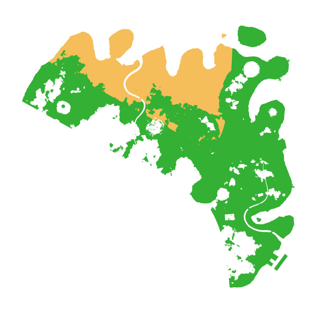 Biome Rust Map: Procedural Map, Size: 3500, Seed: 2843197