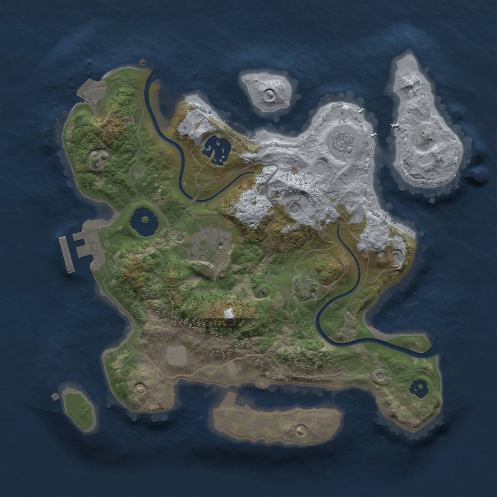 Rust Map: Procedural Map, Size: 2700, Seed: 28, 7 Monuments
