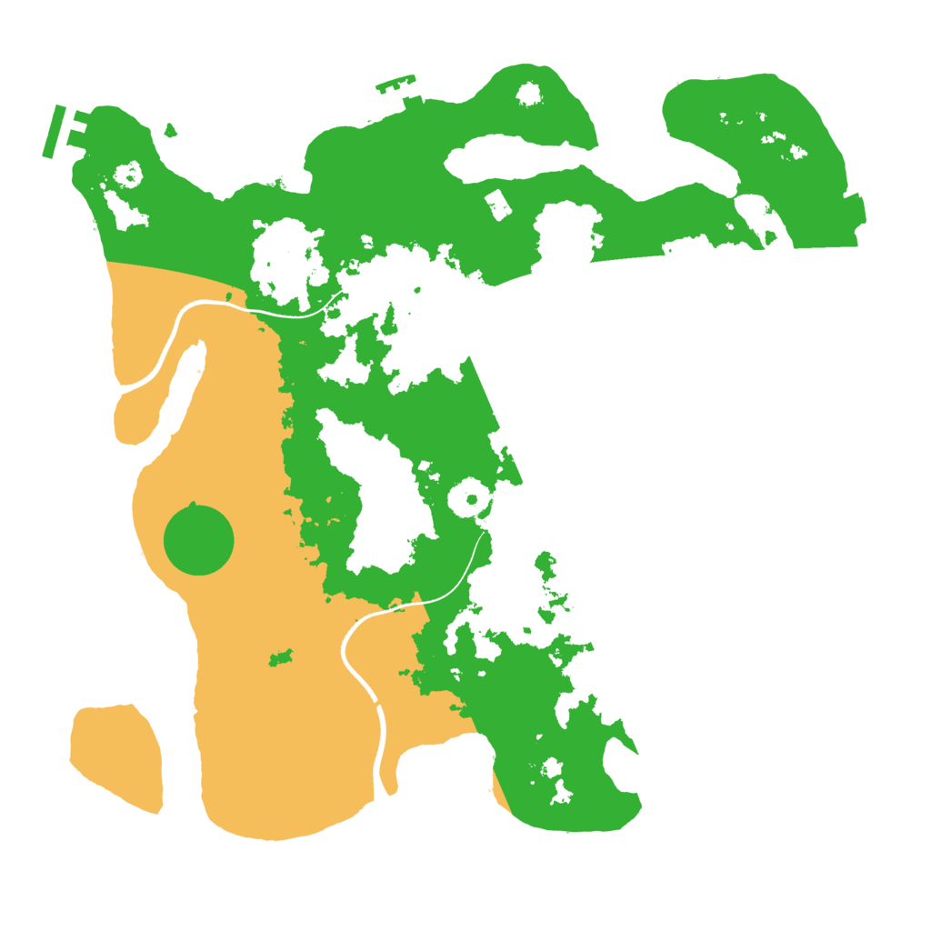 Biome Rust Map: Procedural Map, Size: 3500, Seed: 369854256