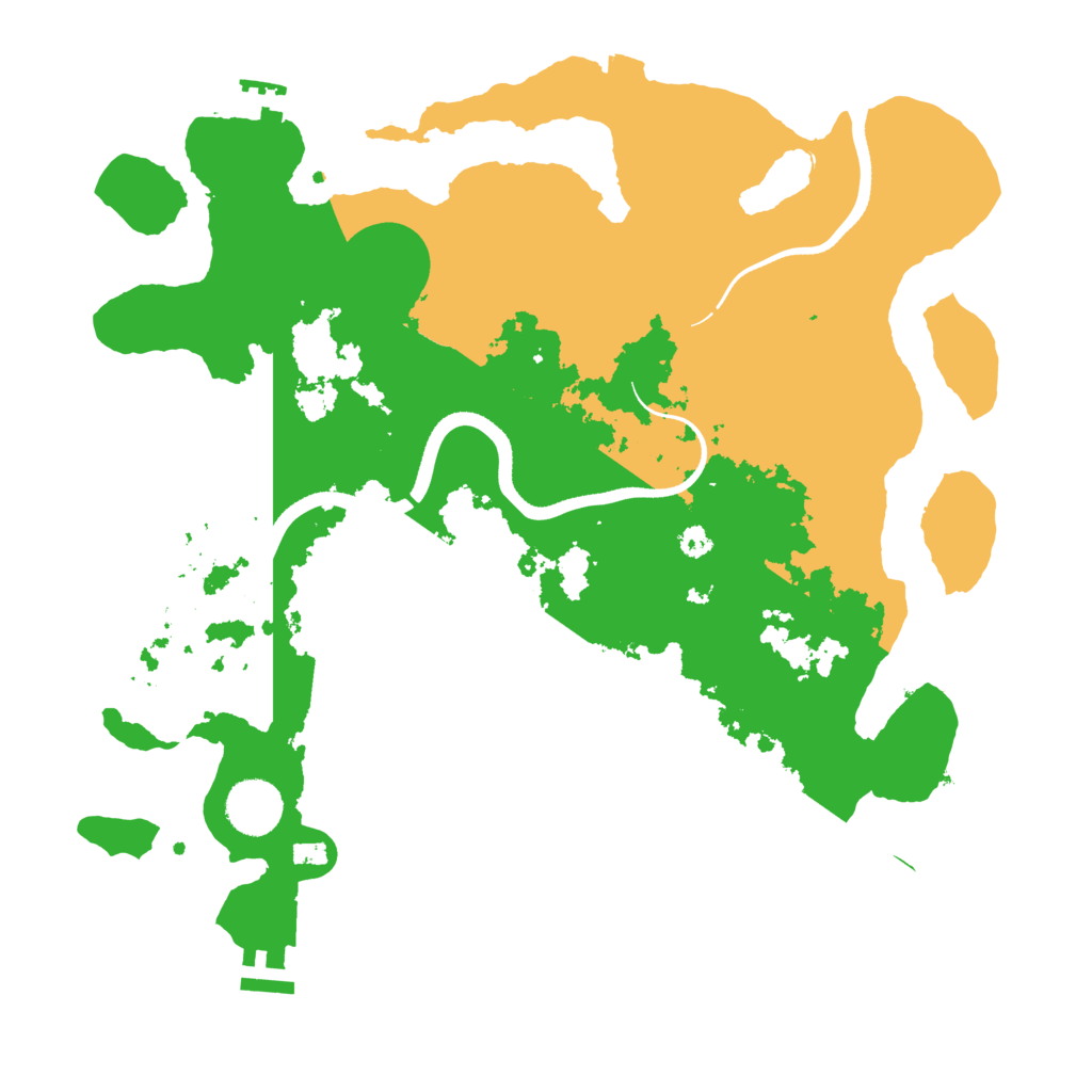 Biome Rust Map: Procedural Map, Size: 3500, Seed: 2071682368