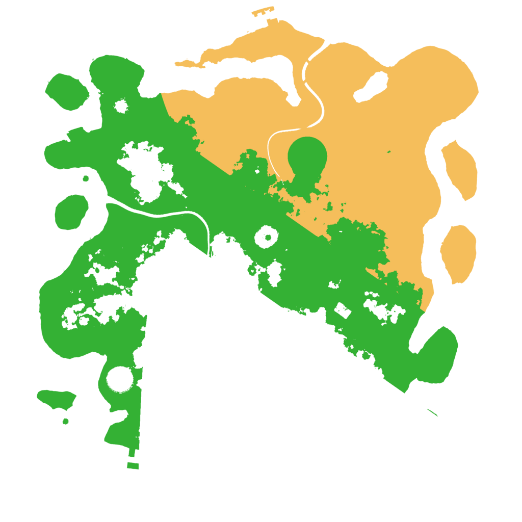 Biome Rust Map: Procedural Map, Size: 3500, Seed: 2071682368
