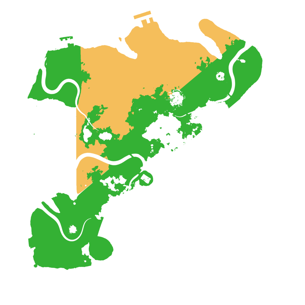 Biome Rust Map: Procedural Map, Size: 3500, Seed: 812701415