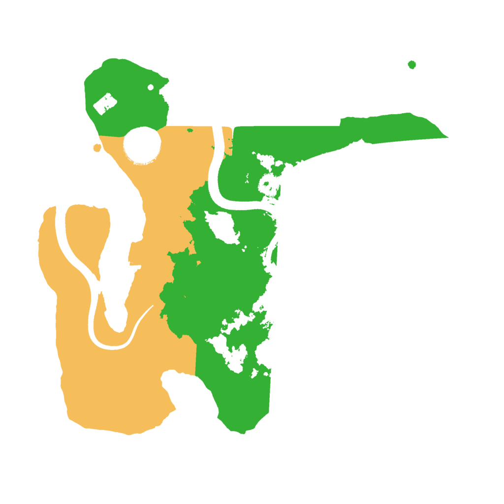 Biome Rust Map: Procedural Map, Size: 2500, Seed: 98976