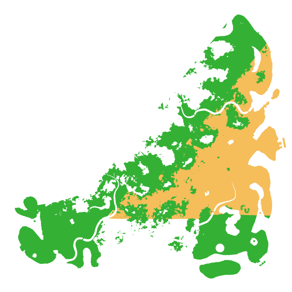 Biome Rust Map: Procedural Map, Size: 6000, Seed: 65134