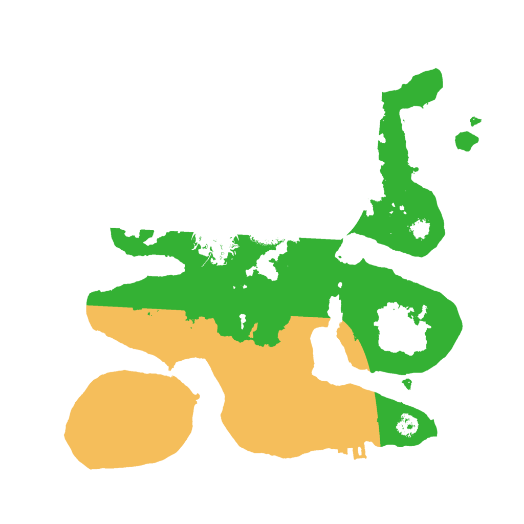 Biome Rust Map: Procedural Map, Size: 2500, Seed: 18