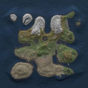 Thumbnail Rust Map: Procedural Map, Size: 2500, Seed: 18, 10 Monuments