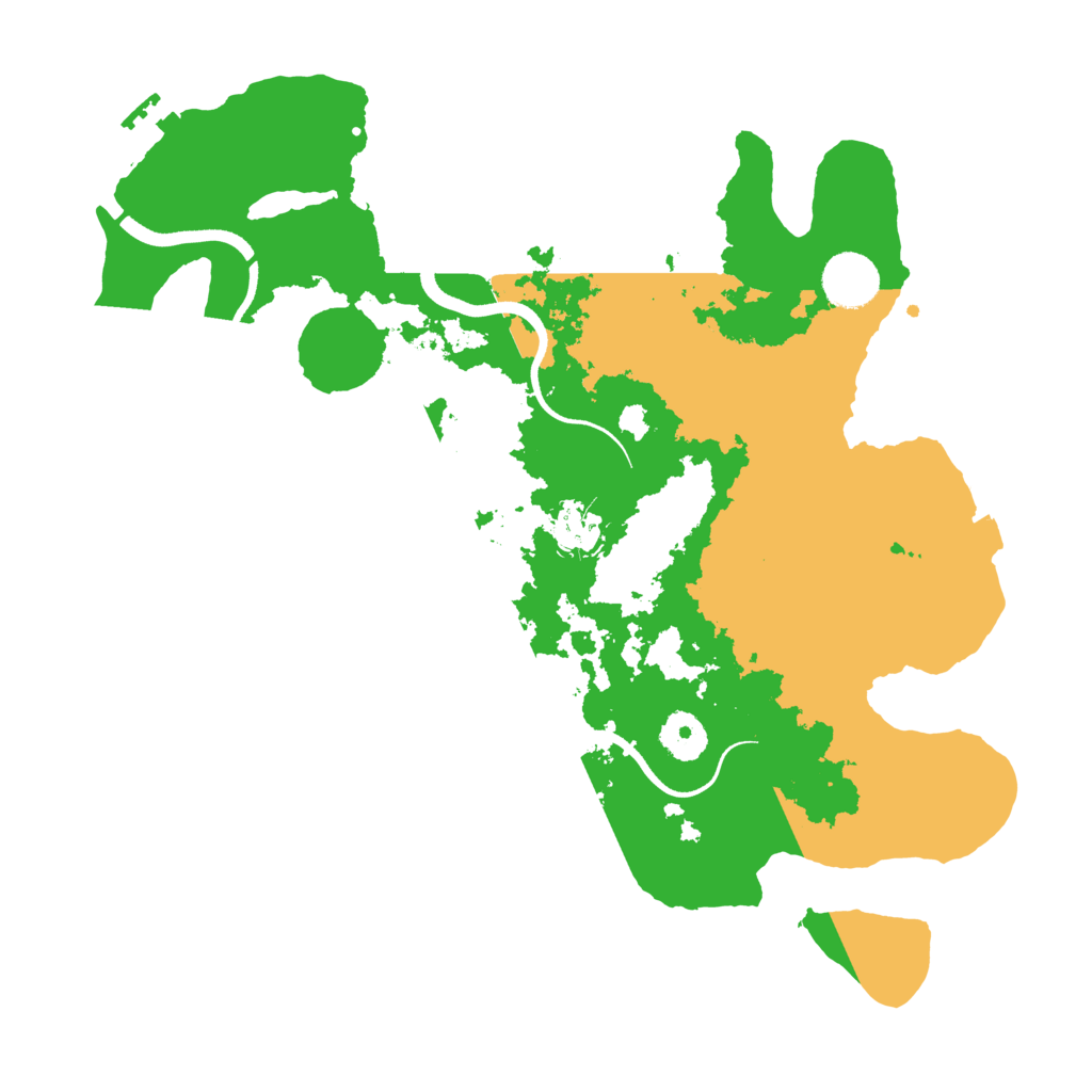 Biome Rust Map: Procedural Map, Size: 3500, Seed: 116594450