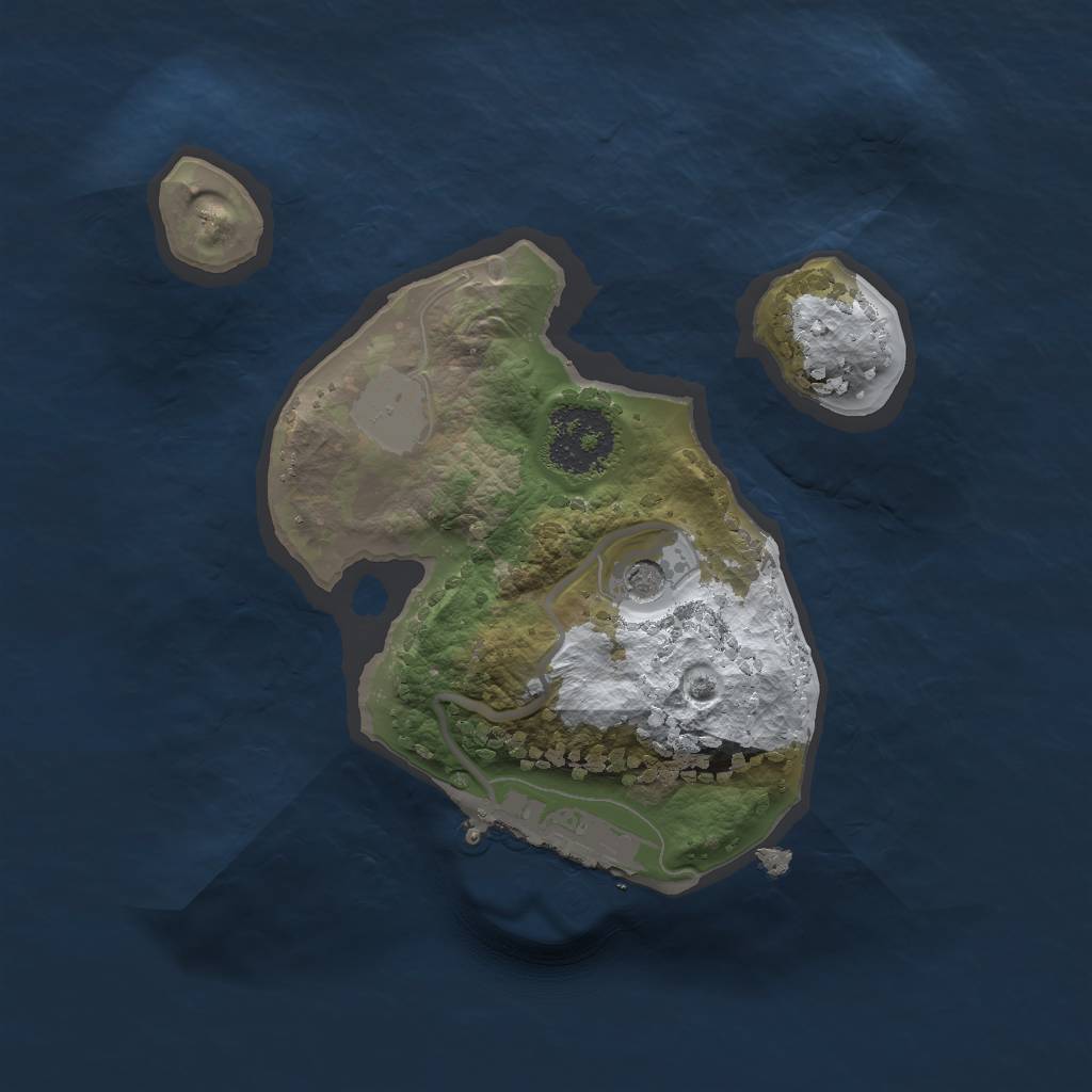 Rust Map: Procedural Map, Size: 1663, Seed: 659372059, 6 Monuments